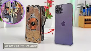 How i Turn Destroyed iPhone Xs max into a Brand New iPhone 14 Pro Max