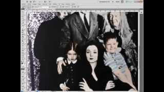 Zantho - Speed painting B\u0026W to color - Addams Family