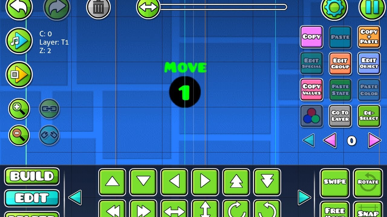 Clase De Geometry Dash 1 Como Usar El Trigger Move Youtube