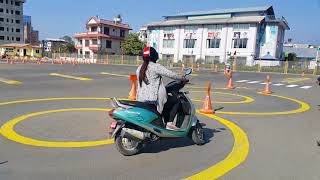 Scooter trial in Kathmandu