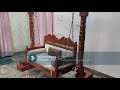 एक लाख सागौन की लकड़ी का झूला pure teak wood swing jhula hammock with brass chain rs. 1 00 000