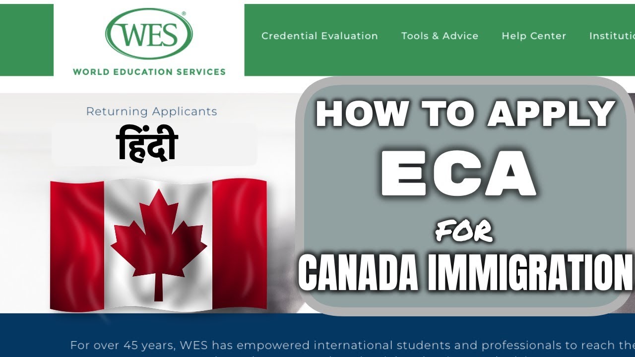 🇨🇦ECA | Education Credential Assessment | How To Apply | WES Canada ...