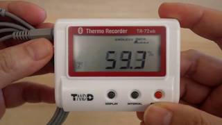 Wireless network temperature and humidity recorder Japan TandD temperature and humidity recorder