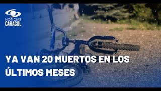 Mueren dos jóvenes haciendo gravity bike en vía Las Palmas, a la altura de Envigado