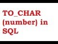 TO_CHAR(number) Function in SQL Query