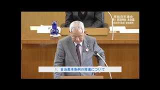 平成24年岸和田市議会第1回定例会総括質問　井上孝三郎議員