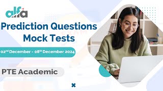 PTE Academic - Prediction Mock Test | 02nd December - 08th December 2024