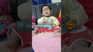 16 month baby activities ll milestone#cutebaby #babyactivities #babygirl#shorts#16