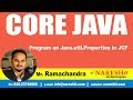 Core Java Tutorials | Program on Java.util.Properties in JCF | by Mr.Ramachandra
