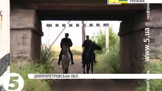 Кінні патрулі на кордоні Дніпропетровщини з Донбасом