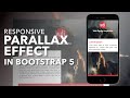 Bootstrap 5 Parallax Scrolling Effect | Pure CSS | No Javascript