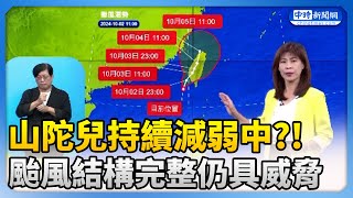 【山陀兒颱風襲台】山陀兒持續減弱中？！　颱風結構完整仍具威脅 @ChinaTimes