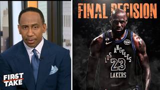 FIRST TAKE | "LeBron future" - Stephen A. on LeBron Rejects Starting Over in Year 24 of His Career