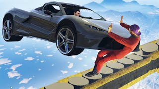 DON'T GET HIT OFF THE TIGHTROPE CHALLENGE! (GTA 5 Funny Moments)