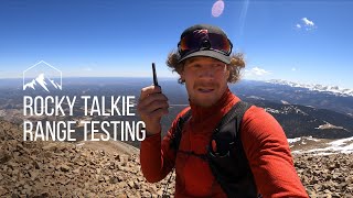 Rocky Talkie Range Testing
