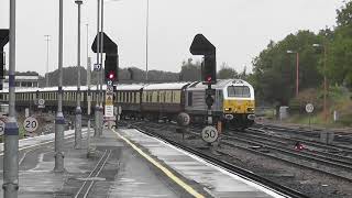 (HD) DB Schenker 67026 \u0026 67006 haul the VSOE through Tonbridge - 23/9/12