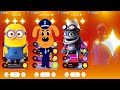 minions sheriff labrador crazy frog blippi tiles hop edm rush