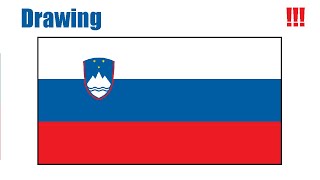 How to draw the flag of Slovenia