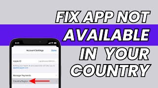 FIX: This App is Not Available in Your Country or Region iPhone | iPad | iOS 16 | 2023