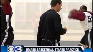 UMass Basketball Practice Underway