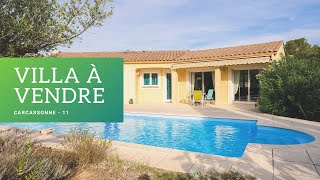 Villa à vendre 144M² avec piscine à Carcassonne dans un quartier résidentiel recherché.