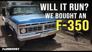 BACKYARD MECHANICS | Will it run after sitting for years? Ford F-350 | Project Build EP 1