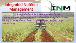 lecture no 14  Integrated plant Nutrient Management