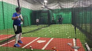 Hitting 65-70 mph live balls from pitching machine