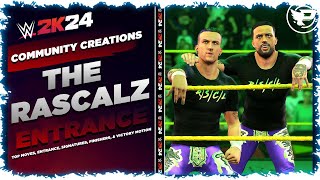 The Rascalz WWE 2K24 Entrance, Top Moves, Signatures, Finishers, \u0026 Victory Motion