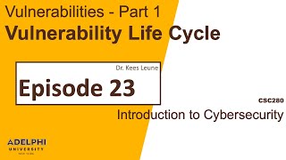 The Vulnerability Life Cycle