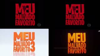 All title Cards despicable me 1-2-3-4 Brazilian Portuguesse