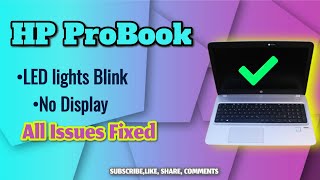 HP ProBook Laptop No Display | Black Screen | Black Screen | Fixed