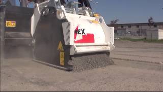 Simex PL self-levelling cold planer for skid steer loader