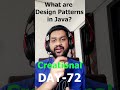 What are Design Patterns in Java? #java #interview #interviewtips