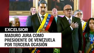 Pese a señalamientos de fraude, Maduro asume tercer mandato en Venezuela