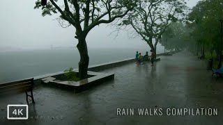 Walking in Heavy Rain | 3 Hours Our Rain Walks Compilation | ASMR Rain Sounds for Sleep & meditation