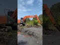 excavator hitachi ekor kontot beraksi