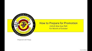 How to Prepare for a Marine Corps Promotion Board