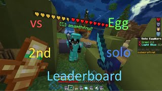 [VS 2nd Solo Leaderboard player eggwars cubecraft minecraft PVP server game play OG