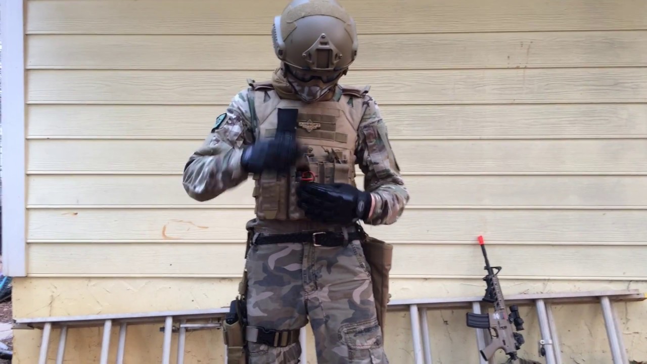 Airsoft Loadout Multicam/tan - YouTube