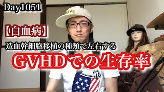 Day1051 僕は危ないかも。。。GVHDと生存率の関係