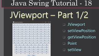 JViewPort and Content Panning Part 1/2 | Java Swing Tutorial #18