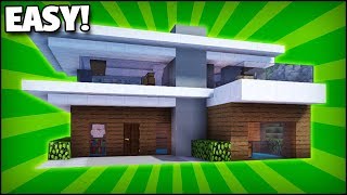 Minecraft: How To Build A Small Modern House Tutorial 1