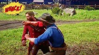 Arthur Morgan forgets how to fight
