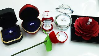 💍 The Best Engagement Ring Box Ideas: With Light, Christmas & Valentines Decorations, Flower, Camera
