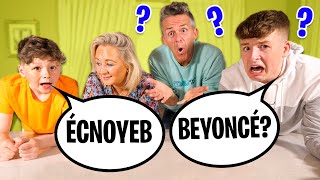 Say it BACKWARDS Challenge w/ FAMILY 4!! Part2