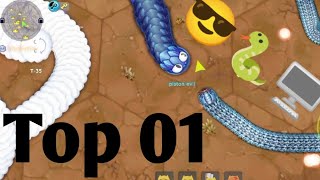 WormsZone.oi Slither Snake Top 01world record🐍#wormszone #viralvideo #shorts #gameplay #gamingvideos
