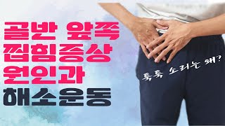 골반 앞쪽 안쪽 옆 집힘 애매한 통증(골반 소리 원인) 원인분석 및  해소 스트레칭 운동법 (feat 고관절 질병예방)