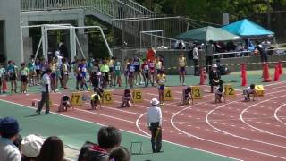 第２０回豊島区春季陸上競技大会　小学生男子１００ｍ　悠真　颯人　允弥