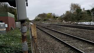 BR Blue Class 40 40145 passing Haresfield /042021